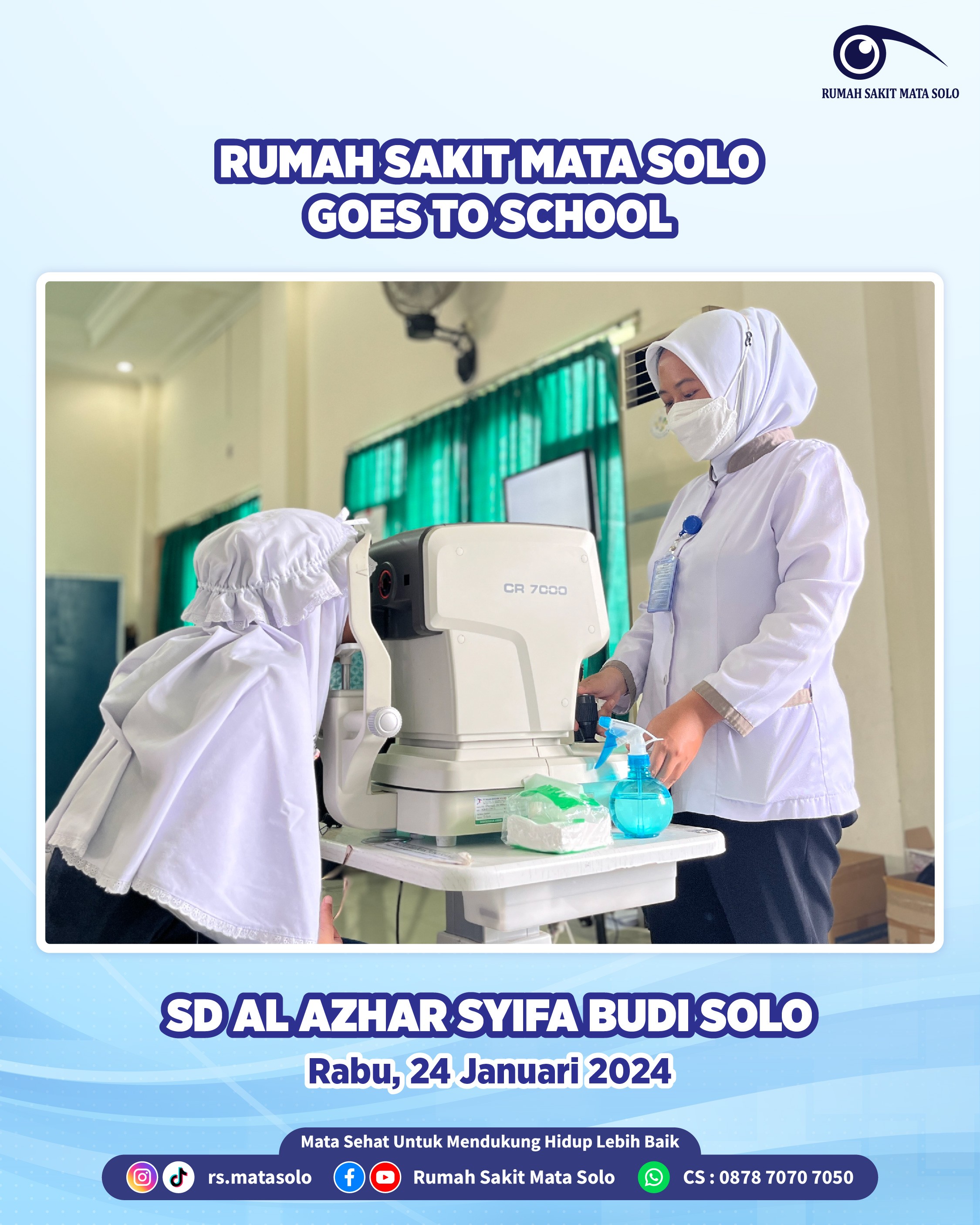 RS Mata Solo Goes to School - Kembali Menyambangi SD Al Azhar Syifa Budi Solo