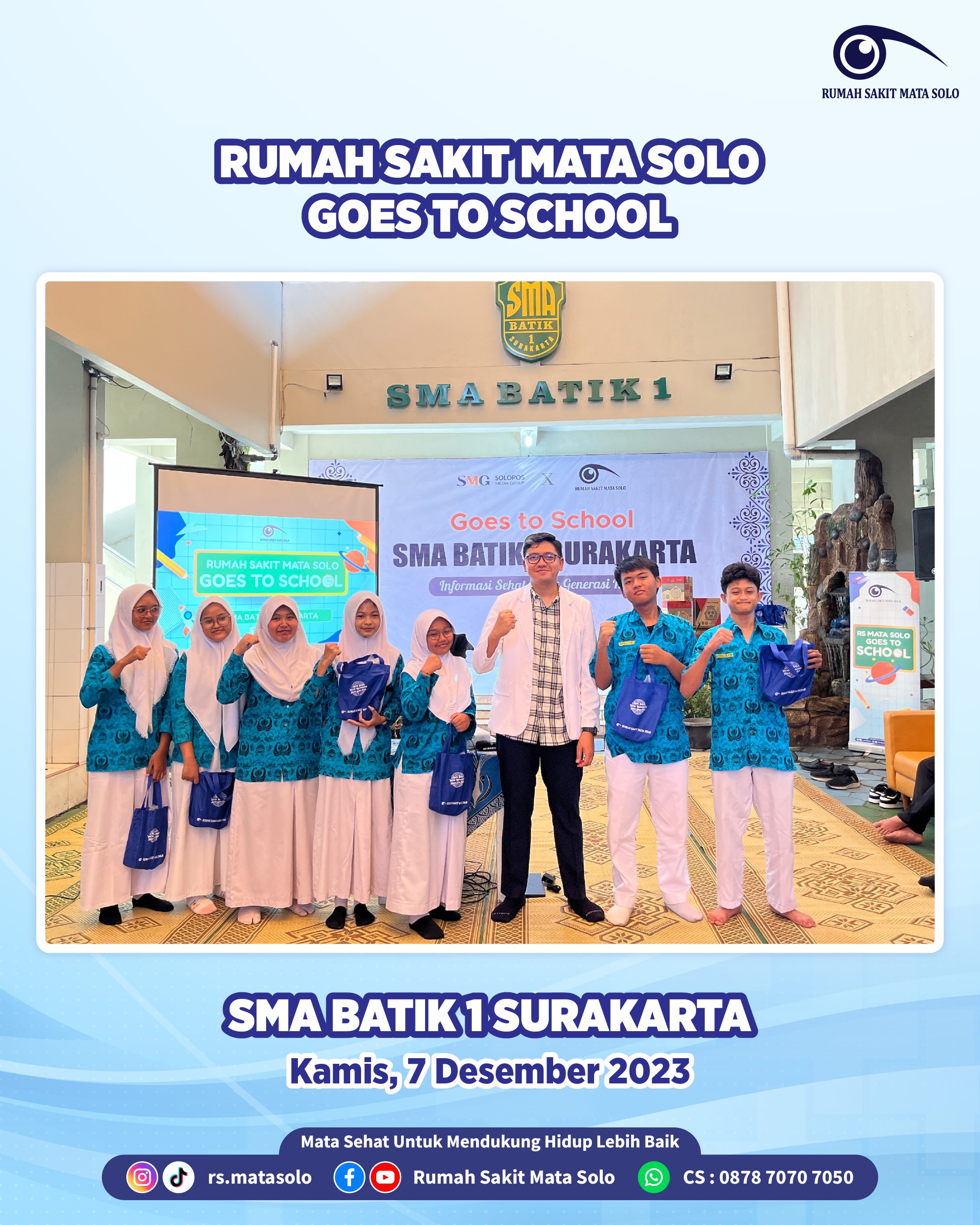 RS Mata Solo Goes to School - SMA Batik 1 Surakarta