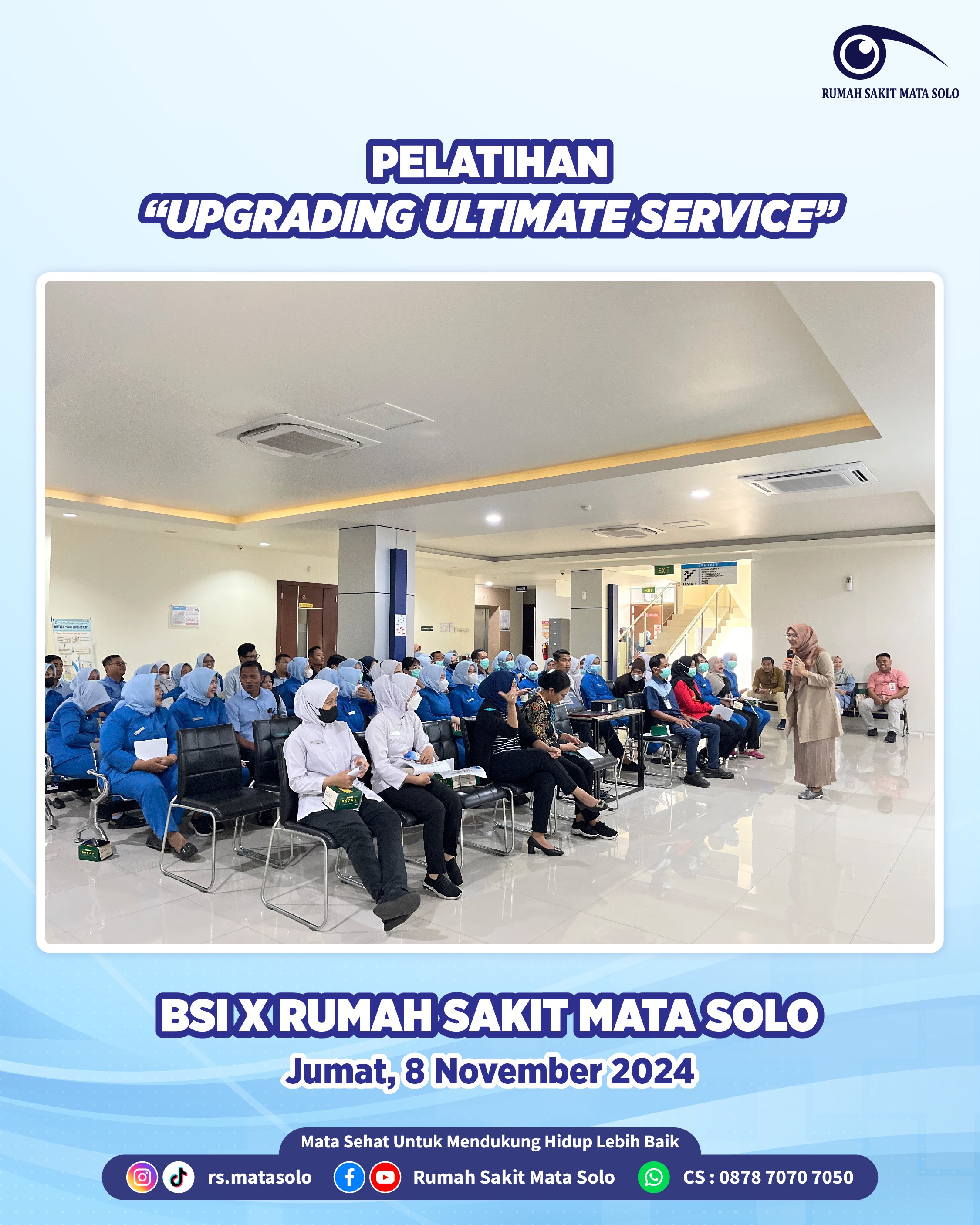 BSI Surakarta Gelar Pelatihan Upgrading Ultimate Service Bagi Karyawan RS Mata Solo