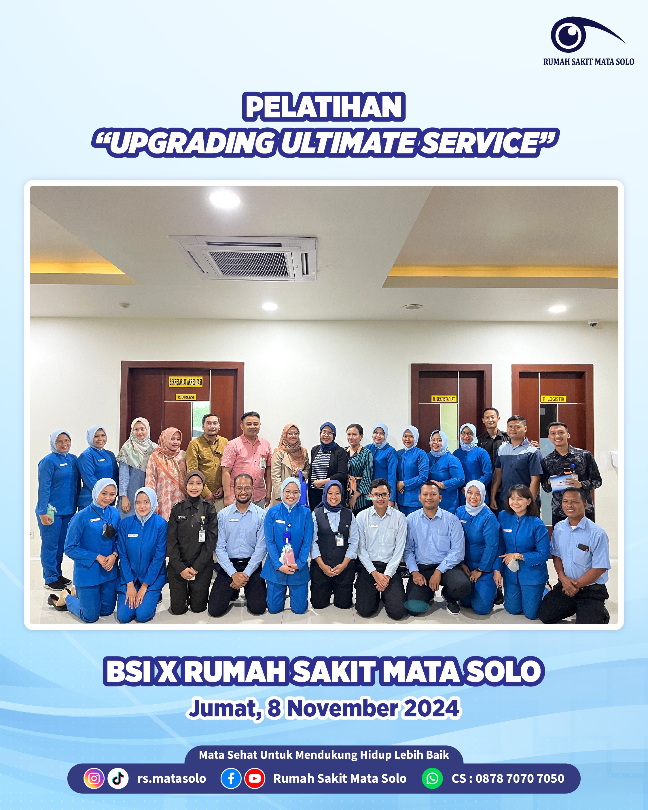 BSI Surakarta Gelar Pelatihan Upgrading Ultimate Service Bagi Karyawan RS Mata Solo