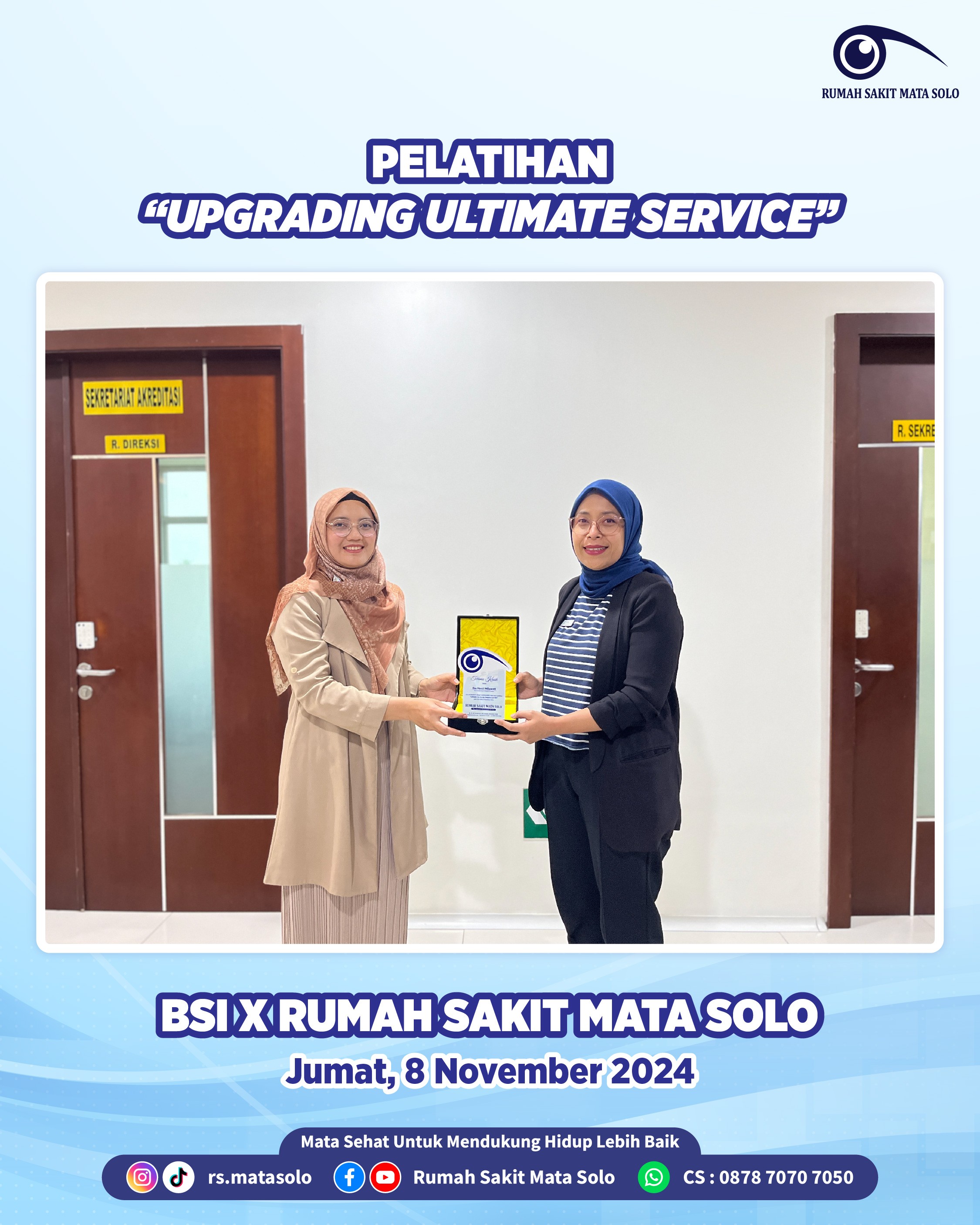 BSI Surakarta Gelar Pelatihan Upgrading Ultimate Service Bagi Karyawan RS Mata Solo