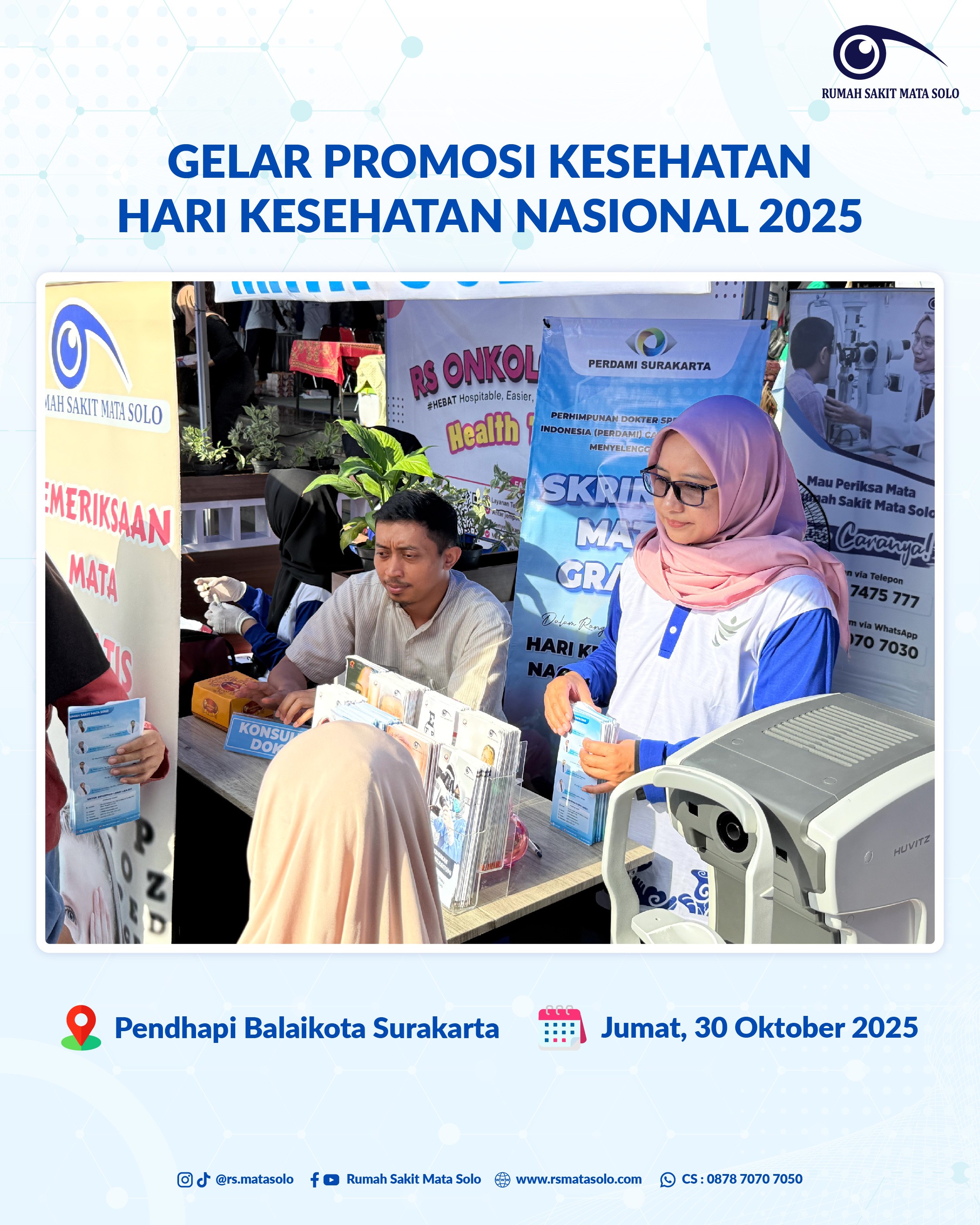 RS Mata Solo Turut Meriahkan Gelar Promosi Kesehatan HKN 2025 Kota Surakarta