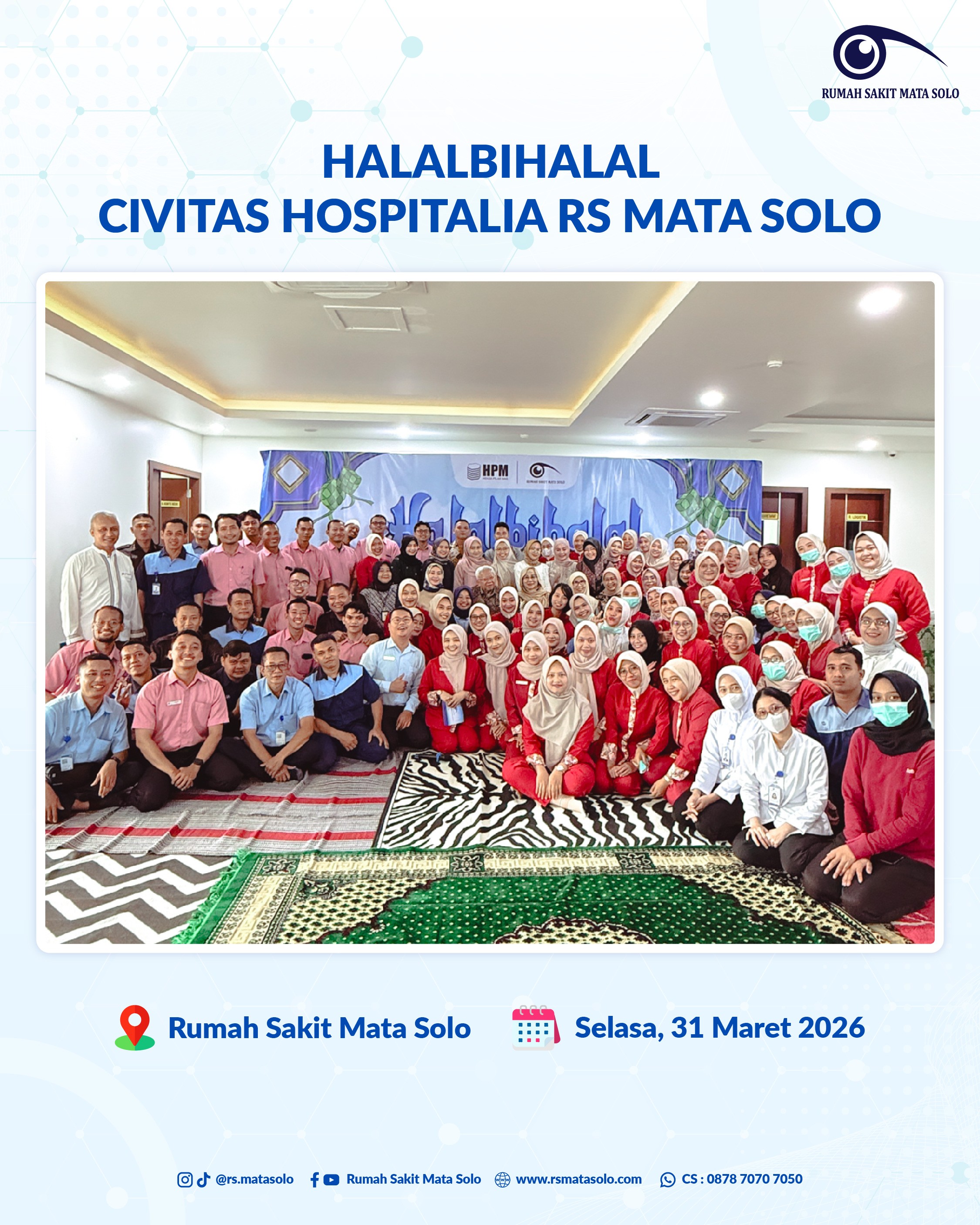 Halalbihalal Civitas Hospitalia RS Mata Solo Berlangsung Hangat dan Penuh Kebersamaan